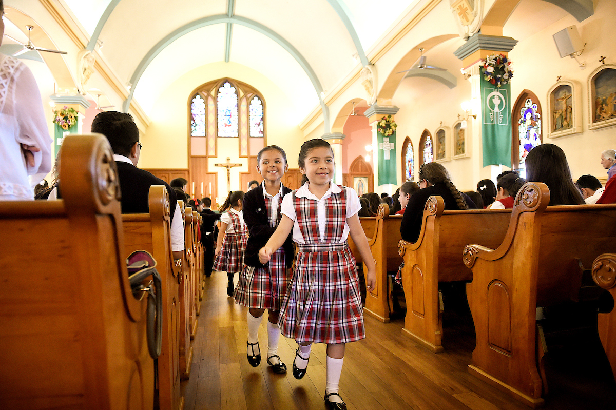 'Smiling young student of Our Lady's School.